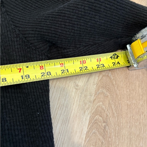 We The Free Black Waffle Knit Top - Picture 5 of 6